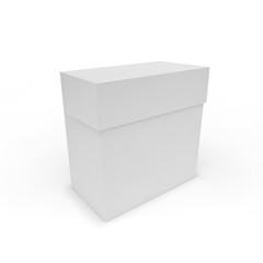 Blank white box