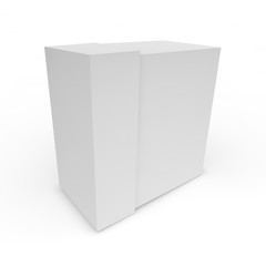 Blank white box