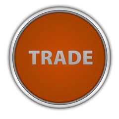 Trade circular icon on white background