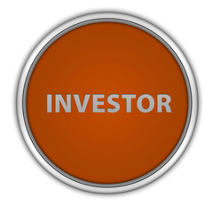Investor circular icon on white background