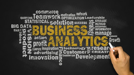 business analytics word cloud