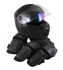 motorcycle protective gear Elbow Knee Pads and helmet