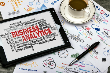 business analytics word cloud