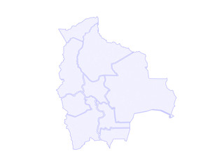 Map of Bolivia.
