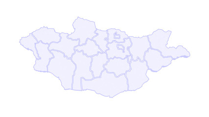 Map of Mongolia.
