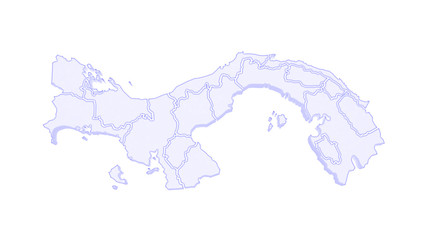 Map of Panama.