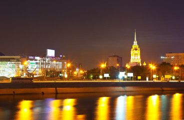 Obraz premium View of Moscow in summer night