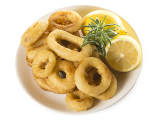 Plato de calamares fritos
