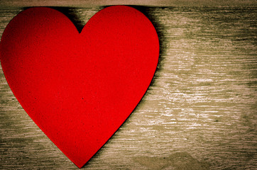 Rotes Herz zum Valentinstag, Muttertag