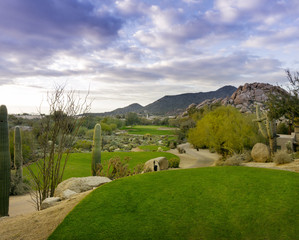 Desert golf course Scottsdale,Az,USA