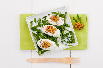 Tartufi di formaggio e noci