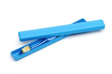 toothbrush on the white background