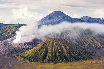 Fotobehang Mount bromo  batok semeru volcano, java indonesia. Mount bromo © Ruangrat