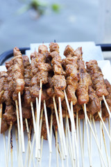 Bar-B-Q or BBQ grill of meat