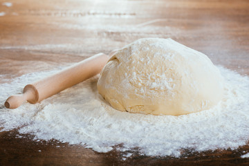 Making homemade dough