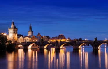 Charles Bridge in Prague, Czech Republic 