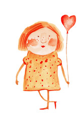 girl with a balloon - 75807063