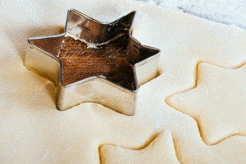 Baking fresh sugar cookies