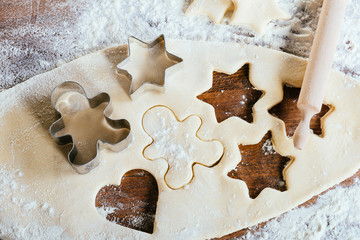 Baking fresh sugar cookies