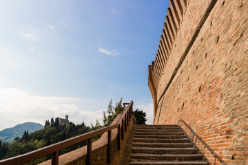 Fototapeta na wymiar Venetians medieval Fortress in Brisighella