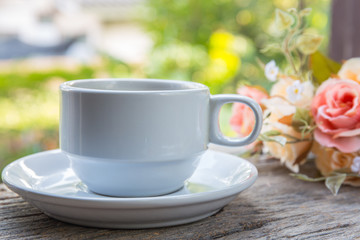 cup of coffee on the desk
