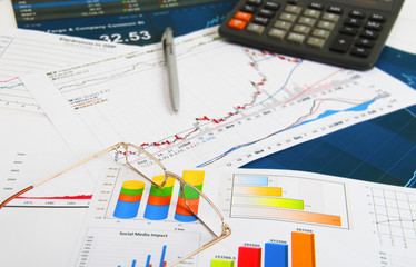 Obraz premium Graphs and Charts