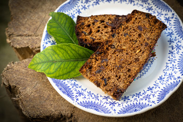 Torta al pane di saba, sardinian dessert