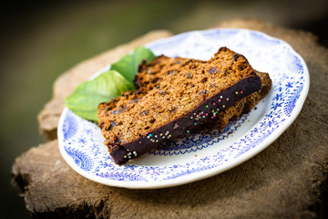 Torta al pane di saba, sardinian dessert