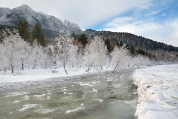 Frozen river