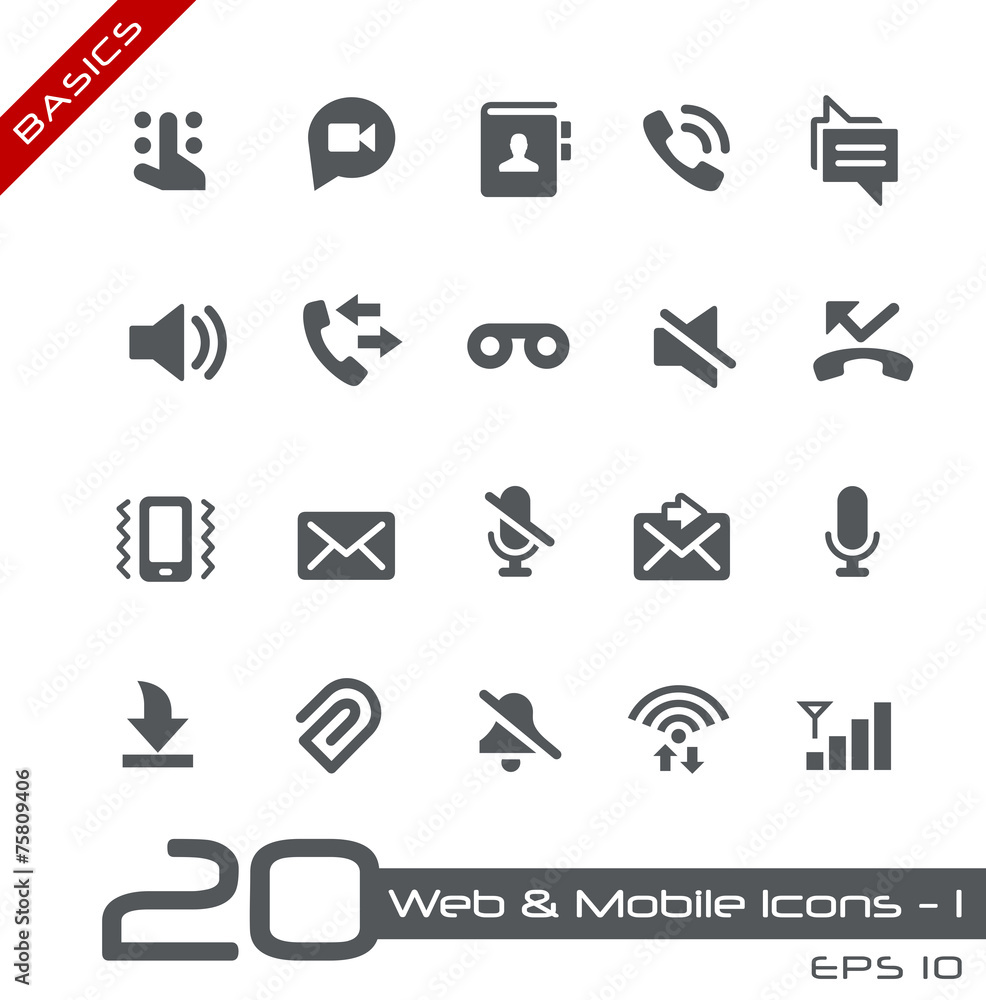 Poster web & mobile icons-1 -- basics