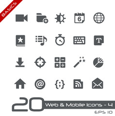 Web & Mobile Icons-4 -- Basics