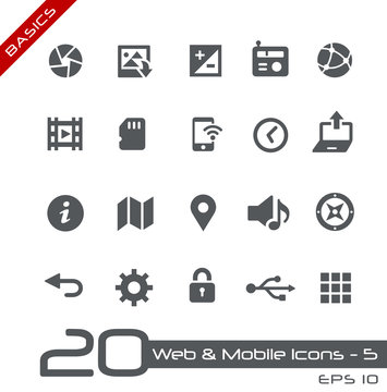 Web & Mobile Icons-5 -- Basics