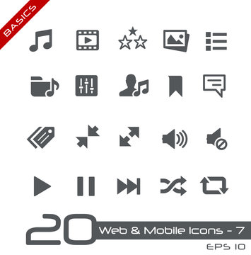 Web & Mobile Icons-7 -- Basics
