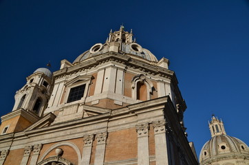 Fototapeta na wymiar Church of Santa Maria di Loreto in Rome