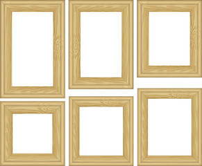 wooden frames