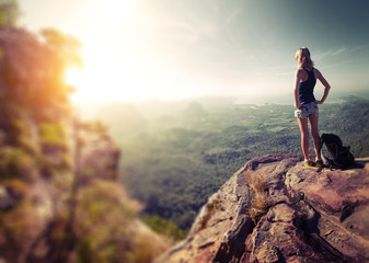 Fototapeta premium Hiker lady