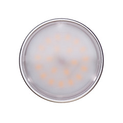 LED bulb closeup photo isolated on white