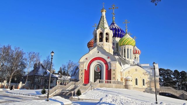 Church in Peredelkino in the Moscow region