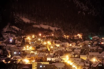 Winter night in old town