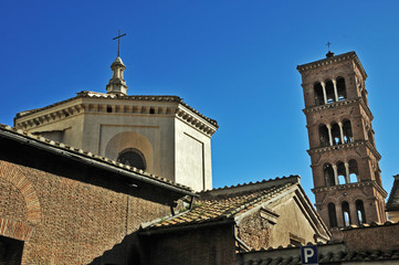 Fototapeta na wymiar Roma, la chiesa di Santa Prudenziana