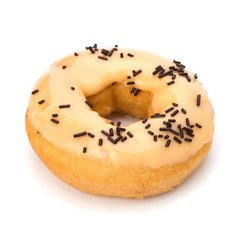 Delicious doughnut isolated on white background