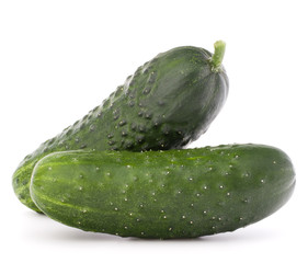 Cucumber vegetable  isolated on white background cutout