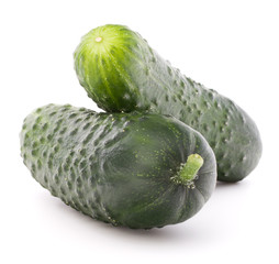Cucumber vegetable  isolated on white background cutout