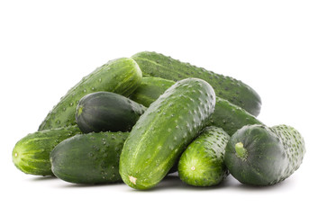 Cucumber vegetable  isolated on white background cutout