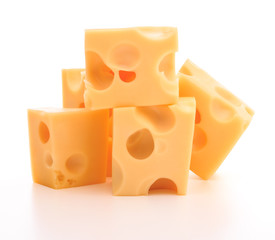 cheese isolated on white background cutout