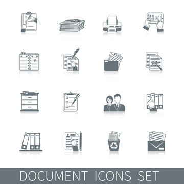 Document Icon Black