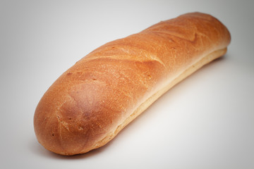 loaf of bread on the grey background