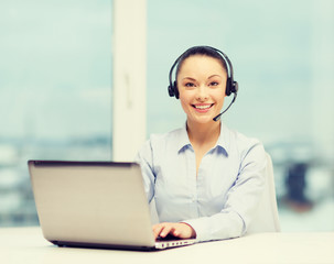 friendly female helpline operator