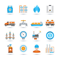 Gas Icons Set