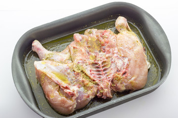 Raw Baked chicken